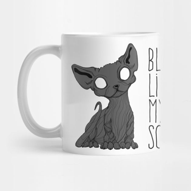 Black like my soul Kitten by Jess Adams